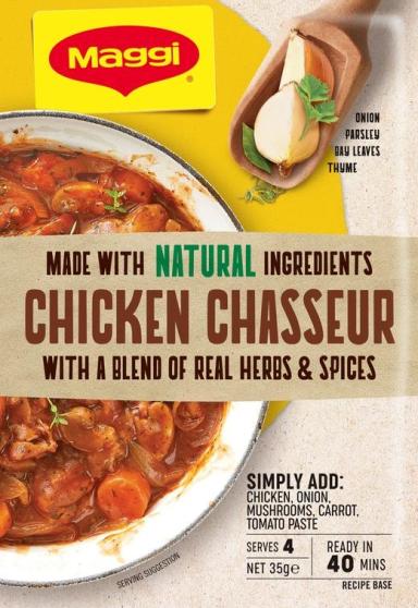 MAGGI Chicken Chasseur Recipe Base Serves 4 MAGGI New Zealand